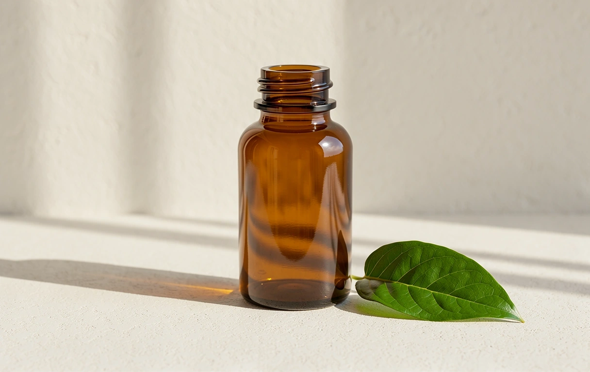 Natural supplements for men on a plaster surface